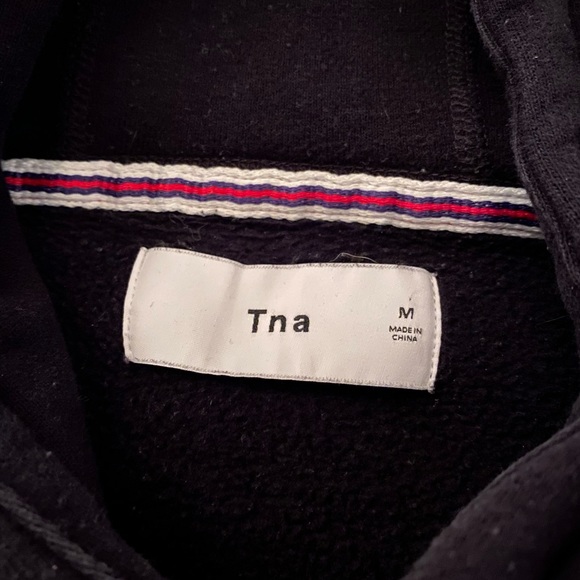 Womens Black TNA Hoodie - Picture 2 of 2